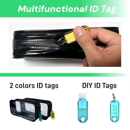 2 Pcs Water-Resistant Fishing Tackle Storage Bags,Premium Fishing Accessory Pouch,Fishing Bait Lures Storage Bags for Soft Plastics and Fishing Gear, Durable & Tough Build, Large Capacity | Premium Fishing Accessory Pouch, For Soft Plastics & Fishing Gear