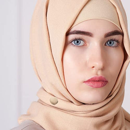 Juinte 12 Pieces Hijab Magnets Scarf Pins Strongest Colorful Multi-use Round Commercial Hijab Magnets for Women Pinless Strong Scarf Pins for Women Scarves Costume