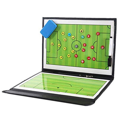 Pure Vie Portable Magnetic Soccer Coaching Board Football Tactics Clipboard | Soccer Strategy Whiteboard for Coaches Training and Matches, Dry Erase Board with Magnet, Pen Football Sport Coach Must Haves - color: 20.86'' X 12.20''