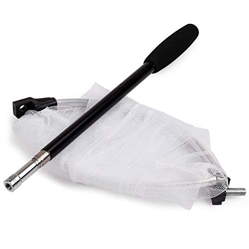 RESTCLOUD Insect and Butterfly Net with 12" Ring, 24" Net Depth, Handle Extends to 59 Inches - size: 10" Ring, 48" Handle