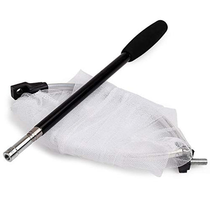 RESTCLOUD Insect and Butterfly Net with 12" Ring, 24" Net Depth, Handle Extends to 59 Inches - size: 10" Ring, 48" Handle