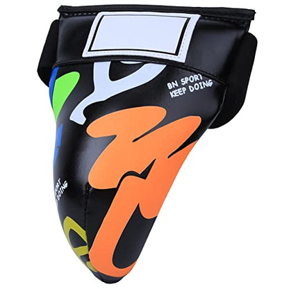 Groin Protector Boxing, Groin Guard, Boxing Body Protector, Graffiti Jockstrap Groin Guard Gear, for Boxing Sanda Taekwondo Training
