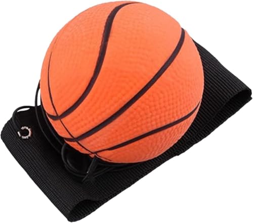 Reaction Training Ball with Adjustable Wrist Strap - High-Elasticity Rubber Basketball Trainer for Agility Drills and Reflex Exercises, Elastic String Sports Equipment for Athletes