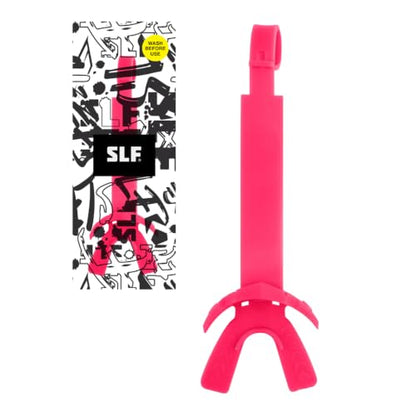 SLEEFS X Football Mouth Guard - Lip/Mouthguard with Helmet Strap - Lip/Teeth Protector Mouthpiece - Moldable - for Youth, Men & Women. Maximum Air Flow. All Sports (Pink) - color: Pink
