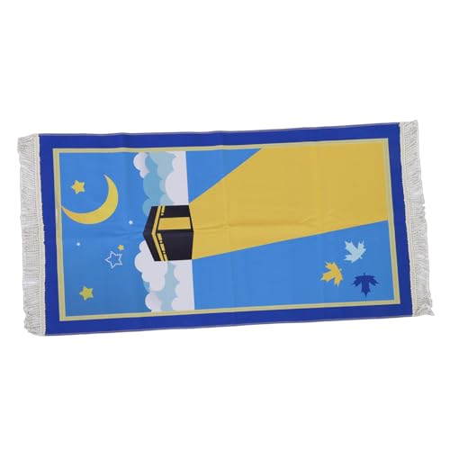 Kids Praying Rug, Soft Cotton Comfortable Prayer Mat with Tassels, for Boys and Girls