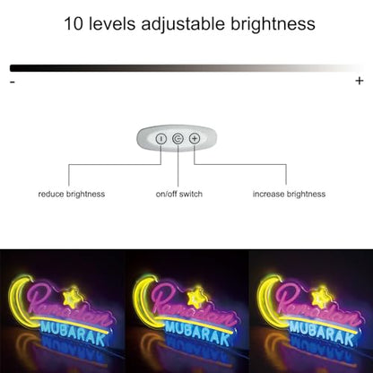Ramadan Mubarak Decorations Neon Sign