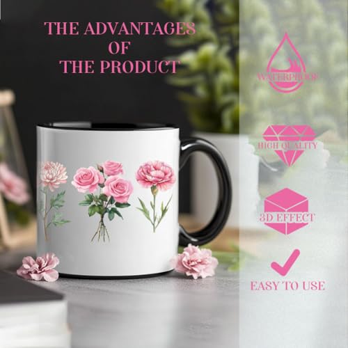 84 Pcs UV DTF Cup Wraps, 10 Styles Wax Seals Stamps Floral Botanical Stickers Cartoon Rub on Decals Waterproof Transfer Stickers for Glass Cups Wood Crafts - style: Wax Seals Stamp