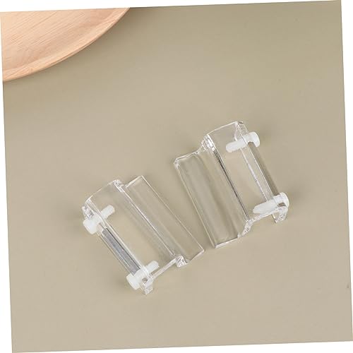 BESPORTBLE 12pcs Acrylic Fish Tank Cover Support Bracket Aquarium Holder for Open Tanks Turtle Pet White