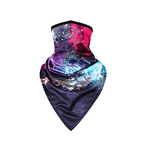 Women UPF 50+ Face Mask Sun Protection Fashion Colorful Neck Gaiter Scarf - color: Fcm-07