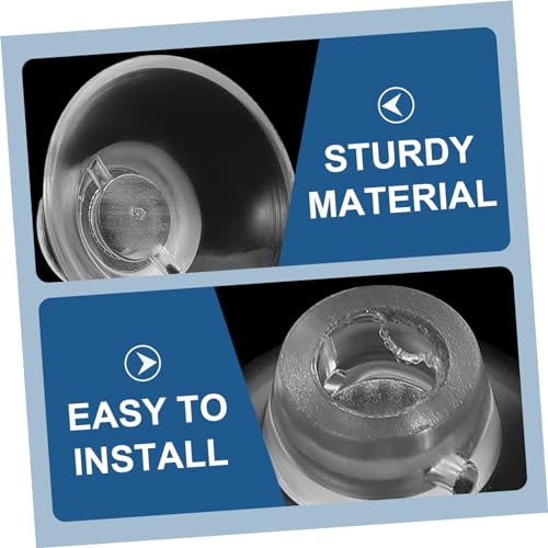 GALPADA 50pcs Aquarium Feeder Cups Transparent Fish Tank Suckers for Easy Installation Secure Feeding of Shrimp and Fish for Aquatic Environments - size: 2.60X2.60X1.50CM