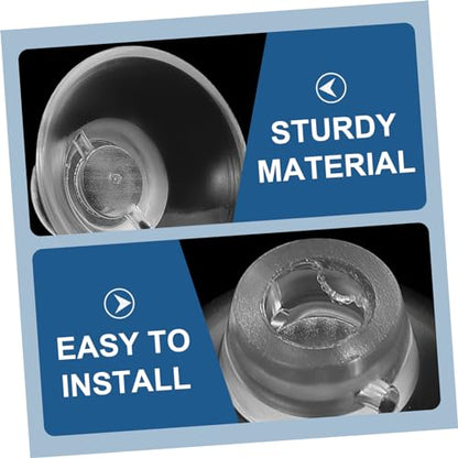 GALPADA 50pcs Aquarium Feeder Cups Transparent Fish Tank Suckers for Easy Installation Secure Feeding of Shrimp and Fish for Aquatic Environments - size: 2.60X2.60X1.50CM