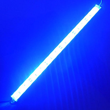 12" Blue 460nm LED Aquarium Fish Tank Light SMD5050 Waterproof IP67 | 18LEDs Aluminum LED Lighting 12V DC Grow Plant Light Bar Marine Reef Aquariums Lighs (No Adapter and Dimmer) - color: Blue