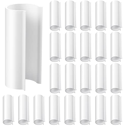 Jetec 32 Pcs PVC Pipe Clips Pool Cover Clamps for Above Ground Pool Greenhouses, Row Covers, Garden, Shelters, Bird Protection, 2.4 Inch Long(for 3/4 Inch PVC Pipe,White) - color: White, size: for 3/4 Inch PVC Pipe
