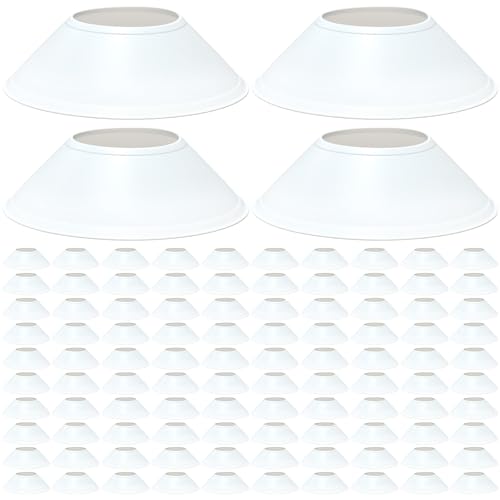 100 Pcs Mini Soccer Cones for Sport Agility Disc Cones Soccer Training for Agility Drills Sports Football - color: White