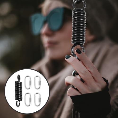 YARNOW Heavy Duty Swing Chair Spring Set 1 Set of Metal Swing Spring Kit Hanging Rings for Porch Hammock Chairs and Punching Bags