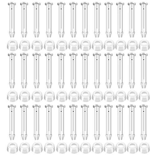 36Pcs Plastic Pool Joint Pins & Pool Seals(2.36 Inch) | Compatible with Intex 13'-24' Above Ground Round Metal Frame Pools and Intex Rectangular Metal Frame Pools - size: 2.36 Inch