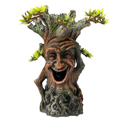 Tfwadmx Fish Tank Tree Trunk Decoration Aquarium Statue Hollow Stump Root Branch Hide Freshwater Saltwater Terrarium Accessories Ornament for Betta,Fighting Fish, Crayfish, SuckerFish,Guppy,Shrimp