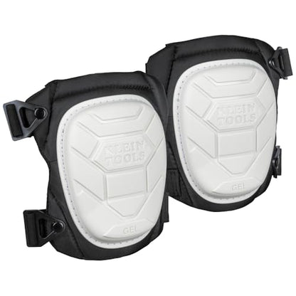 KLEIN TOOLS 60896 Knee Pad, Non-Marring, Gel-Like Padding, Semi-Round Stabilizing Knee Pads with Adjustable Straps for Construction and Flooring - size: Non-Marring Stabilizer