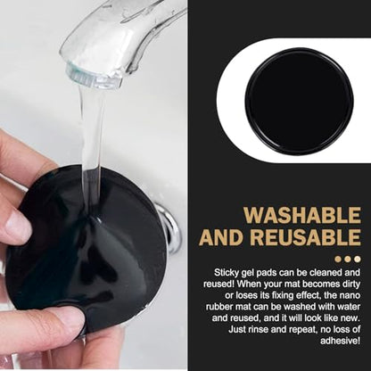 Silicone Gel Dash Pad, Sticky Gel Pads, Multi Function Removable Anti-Slip Pad, Car Dashboard Mirrors Holder, for Smartphone, GPS, Keys, Glasses