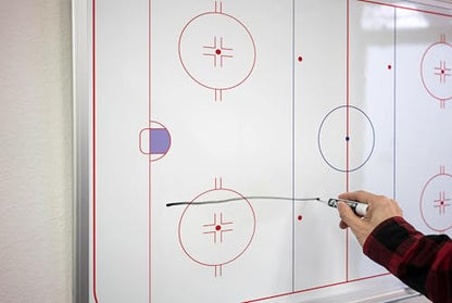 Hockey Playboard Whiteboard 48" x 36" - size: 48" x 36"