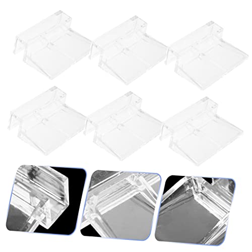Yardwe 32pcs Acrylic Fish Tank Cover Holders Sturdy Aquarium Lid Racks for Easy Cleaning and Water Changes Suitable for Fish Tanks and Turtle