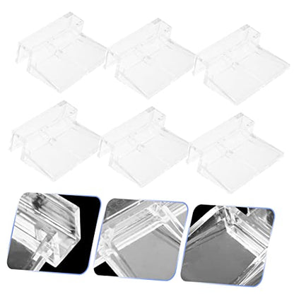 Yardwe 32pcs Acrylic Fish Tank Cover Holders Sturdy Aquarium Lid Racks for Easy Cleaning and Water Changes Suitable for Fish Tanks and Turtle