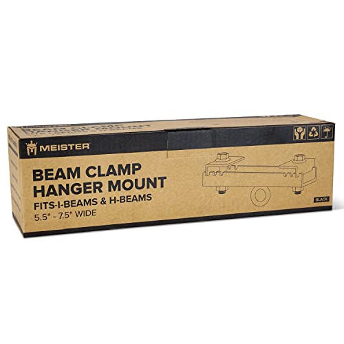 Meister Beam Clamp Hanger Mount for Boxing & MMA Heavy Bags, Suspension Straps & Ceiling Fixtures - style: Beam Flange Width: 7.5" - 9.5" (19 - 24cm)