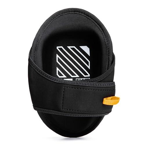 ToughBuilt – GelFit Non-Marring Knee Pads, Professional Gel Cushion Kneepads with EVA Foam Comfort Layer, Smooth Non-Scratch Shell, Adjustable Straps, and Heavy-Duty Jobsite Protection (TBL-KP-G203-R) - size: GelFit Non-Marring