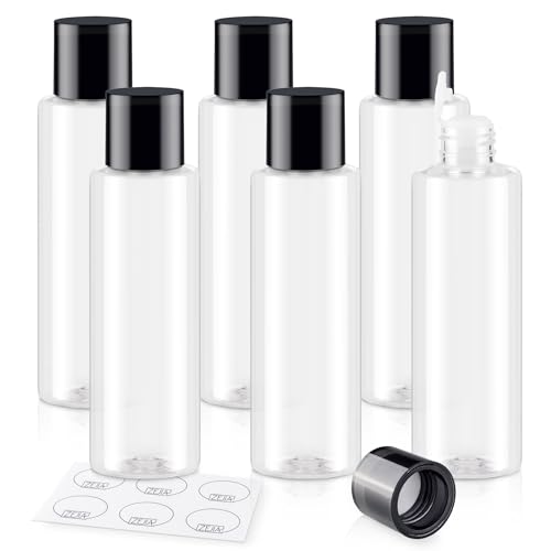 150ML/5OZ Travel Size Toiletries, 6 Pack Travel Size Containers - color: Clear, size: 150ml(6pcs)