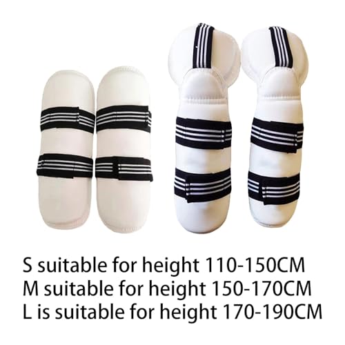kowaku Taekwondo Guard Protective Gear Elastic Strap Protector Protection Padded Guard for Training Karate MMA Grappling Sanda - color: Leg and Arm Guards S