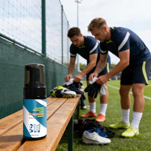 Soccer Glove Cleaner 100ml Sports Gear Foam Deodorizer | Boxing Gear Freshener for Shoes Work Boots Clothing Helmet Pads Yoga Mats Hockey Baseball Football