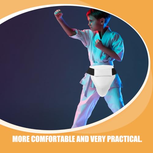 GANAZONO Training Groin Protector Boxing Groin Guard Adjustable 2Pcs Hook and Loop Male Martial Arts Guard for Taekwondo Sparring and Combat Sports