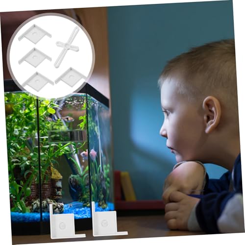1set Fish Tank Bottom Base and Sturdy Corner Guards -collision Aquarium Corner Protector Multi-use Furniture Edge Cover Plastic Guard for Home Decor
