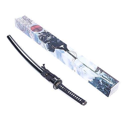 siwode Katana Handmade Full Tang Sharp, Alloy Tsuba Japanese Samurai Sword High Carbon Steel 1060,T10 1095, 40-Inch - color: Eagle