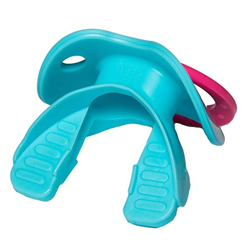 Battle Sports Binky Oxygen Football Mouthguard - Detachable Strap, Maximum Breathability, Works with Braces & No Boiling Required - color: Baby Blue