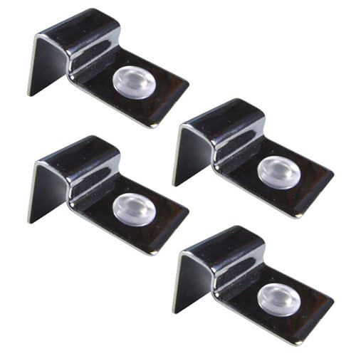 Peiiwdc 8pcs Stainless Steel Aquarium Cover Clip Optional Thickness Lid Clamps Brackets for Fishtanks Aquarium Lid Clamps - size: 4mm