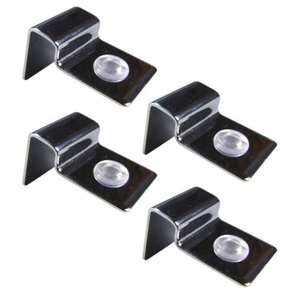 Peiiwdc 8pcs Stainless Steel Aquarium Cover Clip Optional Thickness Lid Clamps Brackets for Fishtanks Aquarium Lid Clamps - size: 4mm