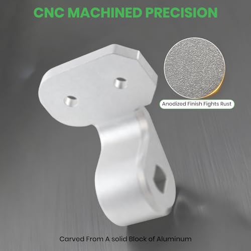 Toilet Seat Hinges Replacement for Bemis Nextstep Toilet Seat, Slow Close Hinge Bracket Silver Aluminum Material（Right Side）