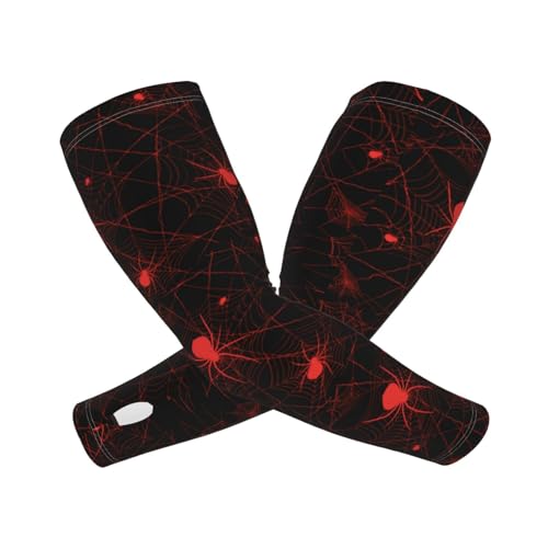 Cooling Arm Sleeves Cover Summer Sun Protection Arm Sleeves For Men Women Baseball Cycling Golf Running - color: Spider 3