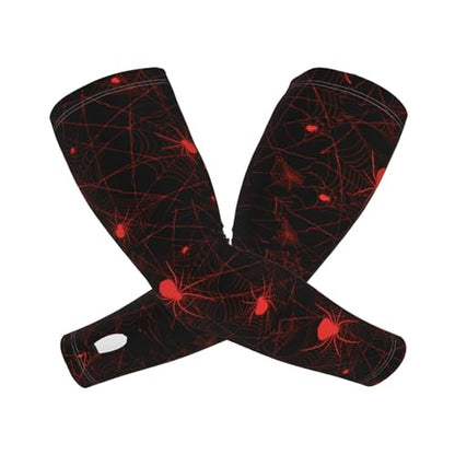 Cooling Arm Sleeves Cover Summer Sun Protection Arm Sleeves For Men Women Baseball Cycling Golf Running - color: Spider 3