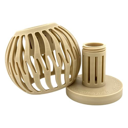 Shrimp Feeder and Hide for Freshwater Aquariums – Modular Design, Aquascape Friendly, Designed & Manufactured in USA (Sand) - color: Sand