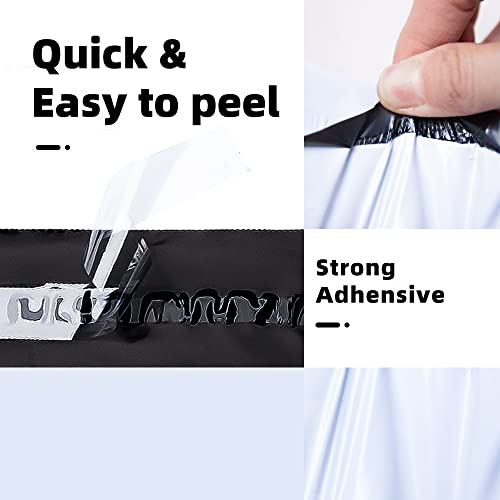 POLYSELLS 10x13 White Poly Mailers 100 Pack Self Seal Shipping Bags | Waterproof tear resistant opaque mailing envelopes for clothing apparel accessories ecommerce sellers for small business - size: 10" X 13"