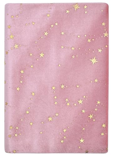BLBMH 5x8 Fabric Book Covers for Paperbacks Quran Notebook - Velvet Pink - color: Velvet Pink