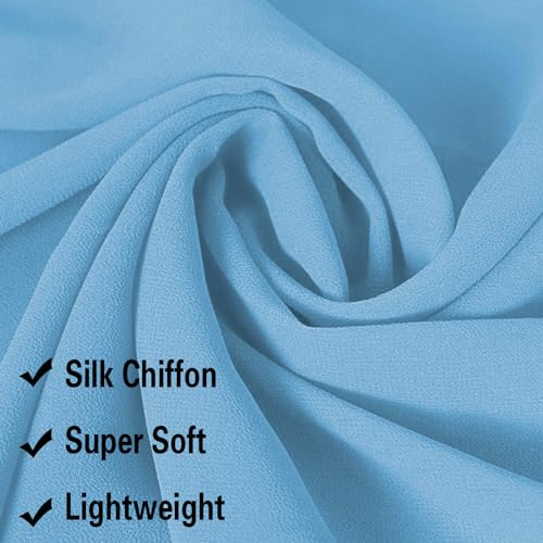 Leimandy Infinity Chapel Veil Hijab Scarf Head Wrap for Muslim V96 - color: Skyblue
