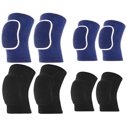 COMNICO 2 Set Volleyball Elbow Pads and Knee Brace Arm Sleeves with Protection Pad Volleyball Essential Accessories for Women Men Basketball Tennis Football Training Hitting Passing Wrestling Climbing