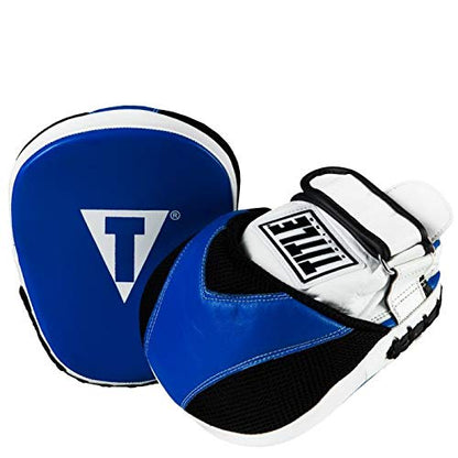 TITLE Boxing Flurry Pro Punch Mitts, Blue/Black - Boxing Pads, Muay Thai Pads, Punching Mitts, Focus Mitts, Boxing Equipment, Punching Pads, MMA Equipment, Kickboxing