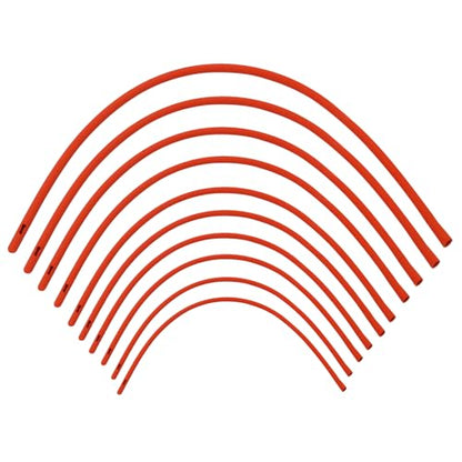 10 Pieces Lamb Feeding Tubes, Red Flexible Rubber Replacement Tubing Supplies for Lamb,Sheep,Piglet,Rabbit,Puppy Feeding (16 Inch x 16FR) (10 Pack, 18 FR) - color: 10 Pack, size: 18 FR
