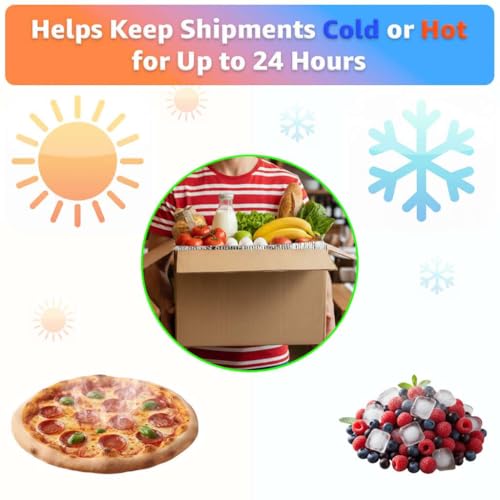 21"x13"x12" Fish Frozen Shipping Box Liners, 25 Pack Foil Insulated Bag Thermal Bag for Delivery - size: 21" x 13" x 12"
