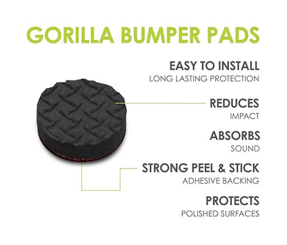 Slipstick GorillaBumperPads Premium Cabinet Door Bumpers 3/8” Round Non Slip Pads, Cabinet Stoppers, Bumpers for Drawers, Cupboards, Cutting Boards, Glass Tops, Picture Frames, 64 Gripper Dots - size: 3/8" Round