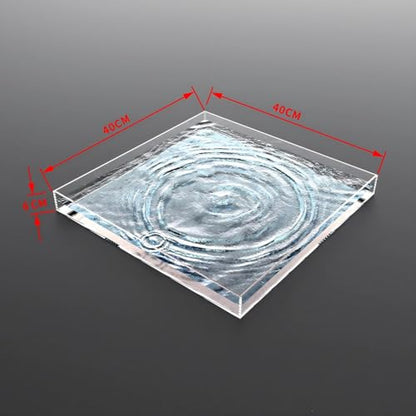 Acrylic Shallow Sink Tray Photography Display Cabinet Low Water Tank Storage Box (40x40x6cm/16x16x2in) - size: 40x40x6cm/16x16x2in